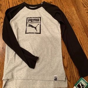 BNWT boys Puma long sleeve tee shirt